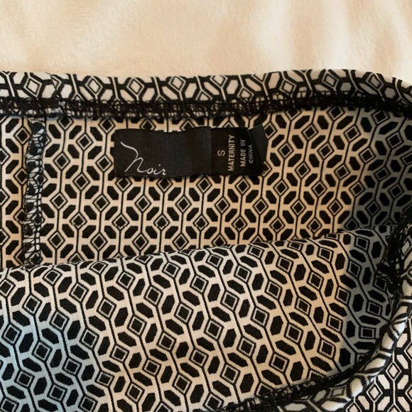 Noir Maternity Geometric Print Skirt - Picture 6 of 6